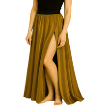 Satin Half Circle Skirt | Side Cut Dance Flow S-3XL | 41 Colors S94