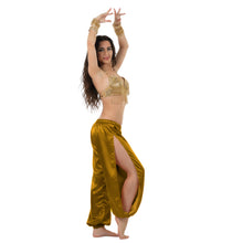 Satin Harem Pants w/ Side Slit | Belly Dance Flow S-3XL | 41 Colors S18