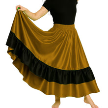 Satin Full Circle Dance Skirt w/ Frill | 360° Flow S-3XL S33
