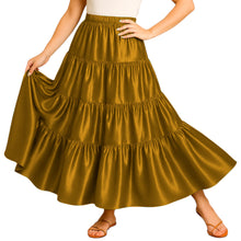Ultimate Satin 32 Yard 4 Tier Skirt | Pro Belly Dance S-3XL S30
