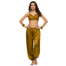 Satin Belly Dance Harem Pants | Flowy Trousers S-3XL | 41 Colors S10