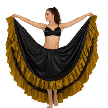 Satin 12 Yard Skirt w/ Frill | Full Volume Dance S-3XL | 41 Colors S22