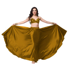 Satin Full Circle Belly Dance Skirt | 360° Flow Gown S-5XL S69