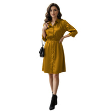 Satin Long Button Down Dress Shirt | Party Tunic S-3XL | 41 Colors S115