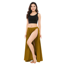Satin Belly Dance Side Cut Skirt | Side Cut Flow Costume S-3XL | 30 Colors S36