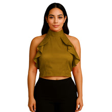 Satin Crop Top | Fancy Party Wear Blouse S-3XL | 41 Colors S92