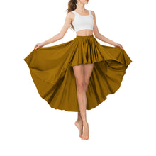 Satin Asymmetrical High-Low Skirt | Flowy Maxi S-5XL | 41 Colors S74