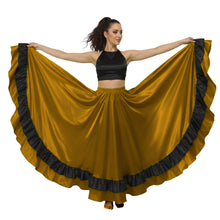 Satin Full Circle Dance Skirt w/ Frill | 360° Flow S-3XL S33-1