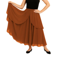 Chiffon 2 Layer Belly Dance Skirt | Flowy Fancy Costume S-5XL C75