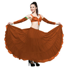 16 Yard 4-Tier Chiffon Belly Dance Skirt | Tribal Fusion Gypsy Full Flow C4