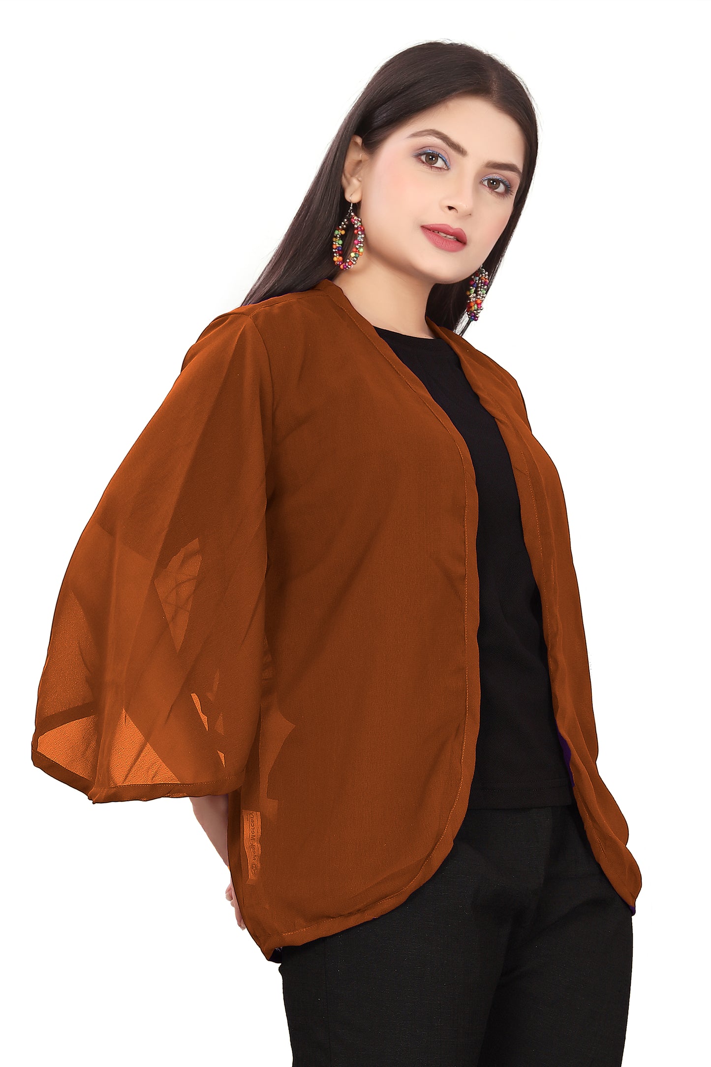 Women Chiffon Shrug / Jacket C51- Regular Size 1