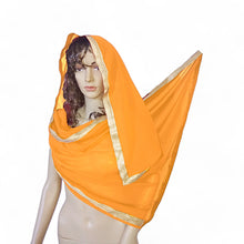 Belly Dance Dupatta Veil With Gold Trim C21 - Regular Size 2