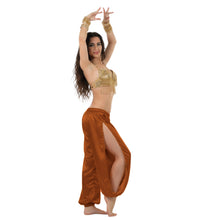 Satin Harem Pants w/ Side Slit | Belly Dance Flow S-3XL | 41 Colors S18