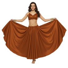Satin Full Circle Belly Dance Skirt | 360° Flow Gown S-5XL S8