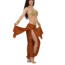 Satin Harem Pants w/ Side Slit | Belly Dance Flow S-3XL | 41 Colors S144