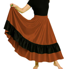 Satin Full Circle Dance Skirt w/ Frill | 360° Flow S-3XL S33