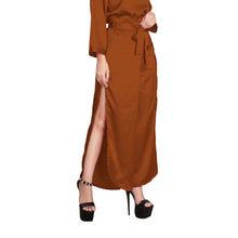 Magenta Satin Wide Leg Pants, bold self tie trousers.