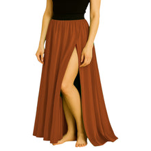 Satin Half Circle Skirt | Side Cut Dance Flow S-3XL | 41 Colors S94