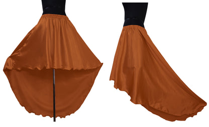 Satin Asymmetrical Skirt S47 - Regular Size 1