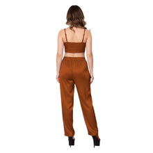 Cream Satin Casual Wear Pant, soft luxury lounge trousers.