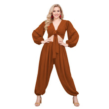 Belly Dance Costume Set: Ruffle Top & Boohoo Harem Pants S-5XL C70