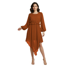 Chiffon Long Asymmetrical Dress | One Peace Party Gown S-5XL C55