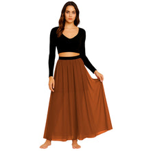 Chiffon Half Circle Belly Dance Skirt | S-5XL, 30 Colors | Flowy Maxi C32