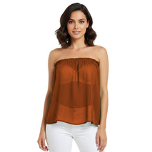 Chiffon Sheer Tube Top | Layering Bandeau S-5XL | 30 Colors C65