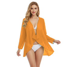 Chiffon Swimwear Cover Up Jacket | Sheer Beach Shrug S-5XL C77