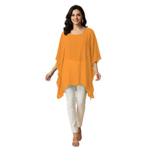 Chiffon Kaftan Top | Flowy Tunic Blouse S-5XL | 30 Colors C76