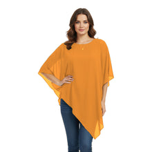 Chiffon Round Neck Fancy Top | Dressy Blouse S-5XL | 30 Colors C59