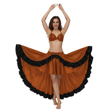 Satin Asymmetrical Dance Skirt Frill |Ballet Dance Skirt High-Low Flow S-3XL S49