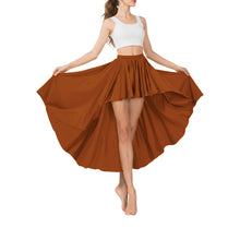 Satin Asymmetrical High-Low Skirt | Flowy Maxi S-5XL | 41 Colors S74
