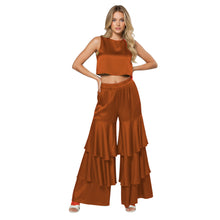 Satin 3-Layer Palazzo Pants | Wide Leg Party Trousers S-3XL | 41 Colors S97