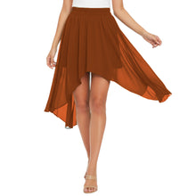 Flowy Chiffon Asymmetrical High-Low Maxi Skirt C38