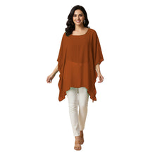 Chiffon Kaftan Top | Flowy Tunic Blouse S-5XL | 30 Colors C76