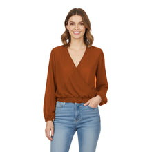 Chiffon V Neck Cover Top | Sheer Flowy Blouse S-5XL | 30 Colors C53