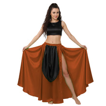 Satin A-Line Skirt w/ Side Slit | Flowy Dance Wear S-3XL | 41 Colors S39