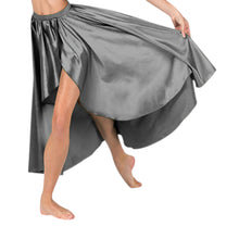 Satin High Low Asymmetrical Skirt  Ballet Dance Skirt S73-Regular Size 1