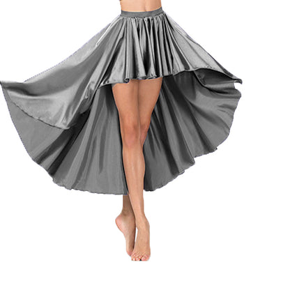 Satin Asymmetrical Skirt S74 - Regular Size 1