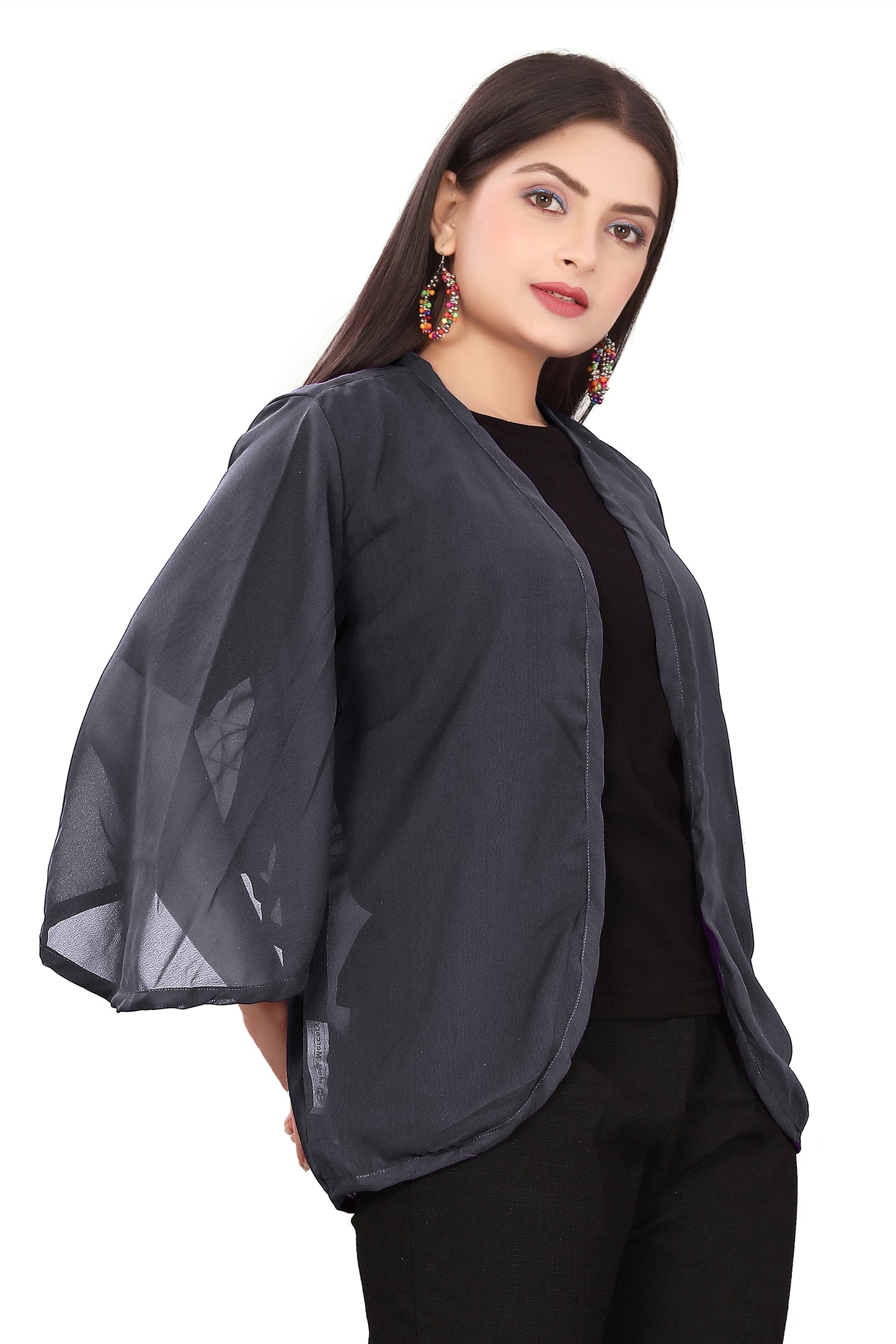 Women Chiffon Shrug / Jacket C51- Regular Size 1