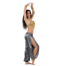 Satin Harem Pants w/ Side Slit | Belly Dance Flow S-3XL | 41 Colors S18