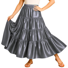 Ultimate Satin 32 Yard 4 Tier Skirt | Pro Belly Dance S-3XL S30