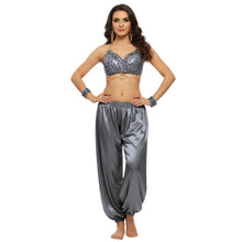 Satin Belly Dance Harem Pants | Flowy Trousers S-3XL | 41 Colors S10