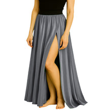 Satin Half Circle Skirt | Side Cut Dance Flow S-3XL | 41 Colors S94
