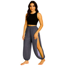 Sheer Chiffon Harem Yoga Pant | Flowing Belly Dance & Layering Trouser Side Cut harem Pant C19