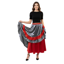 Satin Half Circle Belly Dance Skirt | Elegant Flow S-3XL | 41 Colors S71