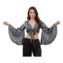 Satin Belly Dance Top | Self-Tie Choli Haut S-3XL | 41 Colors S29