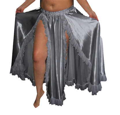 2 Side slit belly Dance Skirt S102 - Regular Size 1