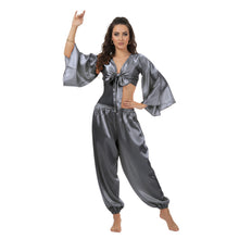 Satin Belly Dance Harem & Top Set | Full Costume S-3XL | 41 Colors S40